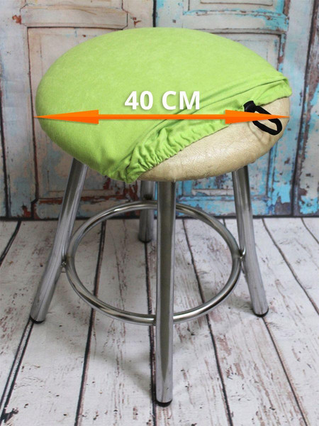 Изображение товара Чехол на табурет MATEX Velours / 45-793 (фисташковый)