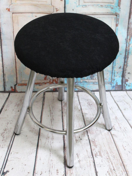 Изображение товара Чехол на табурет MATEX Velours / 45-861 (черный)