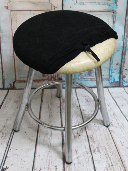 Изображение товара Чехол на табурет MATEX Velours / 45-861 (черный)