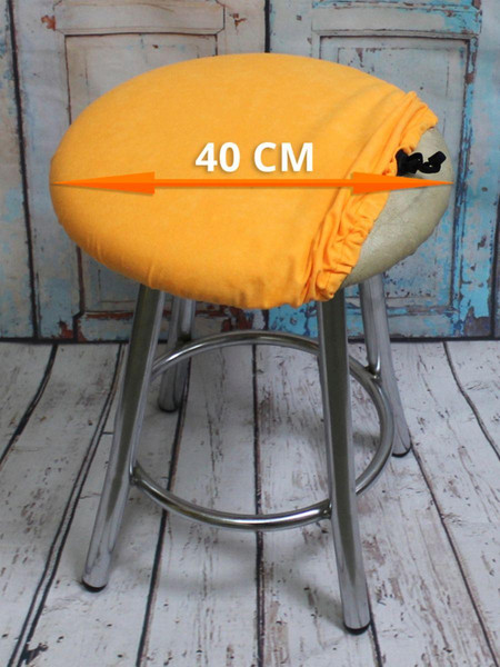 Изображение товара Чехол на табурет MATEX Velours / 45-892 (абрикосовый)