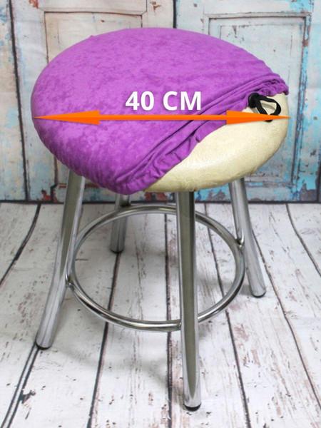 Изображение товара Чехол на табурет MATEX Velours / 45-939 (светло-фиолетовый)