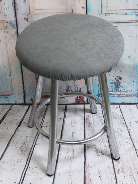 Изображение товара Чехол на табурет MATEX Velours / 57-437 (светло-серый)