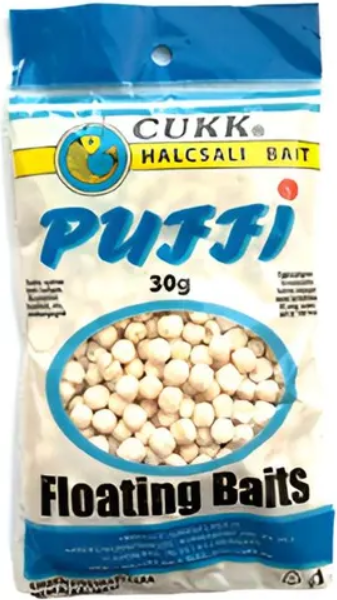 Изображение товара Насадка рыболовная CUKK Puffi Mini в Сахаре 4-6мм (30г, белый)