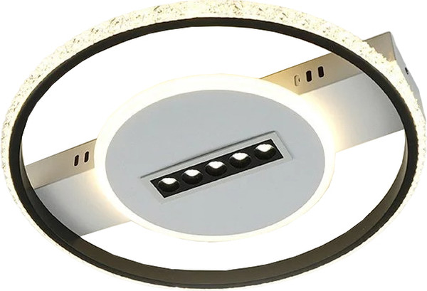 Изображение товара Потолочный светильник Estares Mond 60W 5DL 2RL-APP-410x60-BLACK/WHITE/CRYSTAL-220-IP20