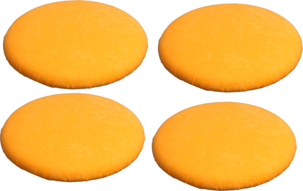 Изображение товара Комплект подушек на стул MATEX Velours / 46-547 (абрикосовый)