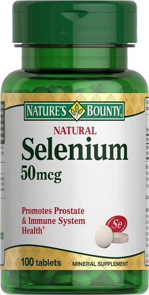 Изображение товара Минерал Nature's Bounty Селен 50мг (100 таблеток)