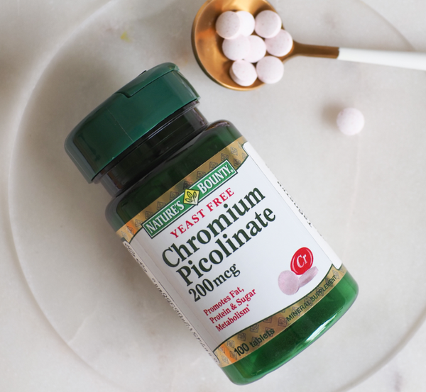 Изображение товара Минерал Nature's Bounty Бездрожжевой пиколинат хрома (100 таблеток)