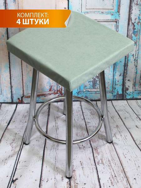 Изображение товара Комплект подушек на стул MATEX Velours Cuadro / 46-745 (мятный)