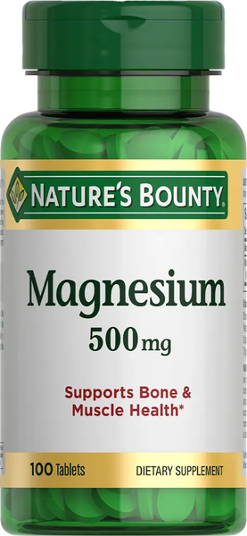Изображение товара Минерал Nature's Bounty Магний 500мг (100 таблеток)