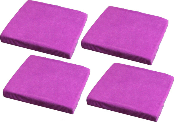 Изображение товара Комплект подушек на стул MATEX Velours Cuadro / 46-844 (светло-фиолетовый)