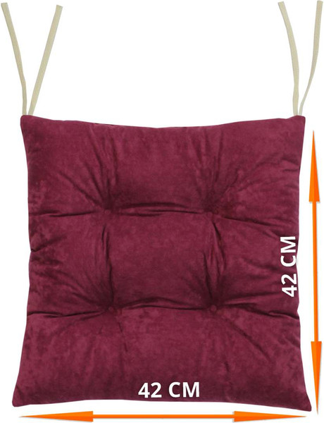 Изображение товара Комплект подушек на стул MATEX Velours / 47-278 (сливовый)