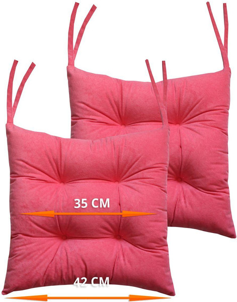 Изображение товара Комплект подушек на стул MATEX Velours / 47-360 (светло-розовый)