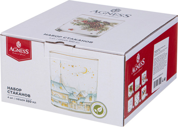 Изображение товара Набор стаканов Agness 887-445 (4шт)
