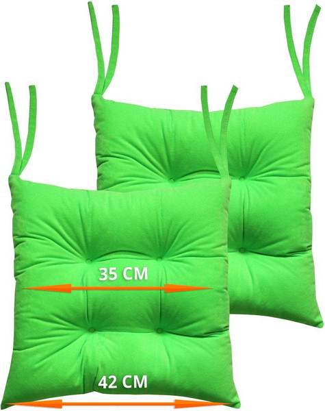 Изображение товара Комплект подушек на стул MATEX Velours / 47-445 (салатовый)