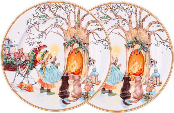 Изображение товара Набор тарелок Lefard Christmas Ангел / 417-099 (2шт)