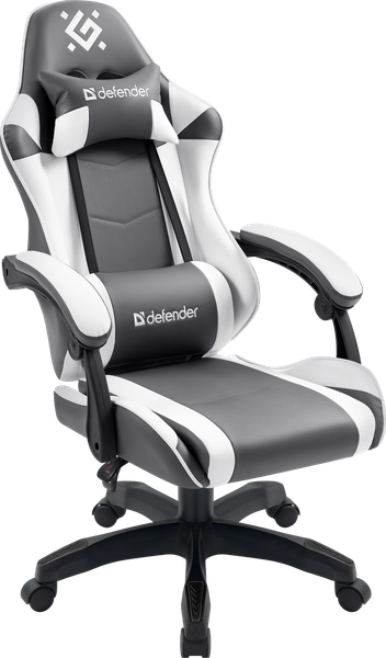 Изображение товара Кресло геймерское Defender Fortune / 64026 (серый/белый)