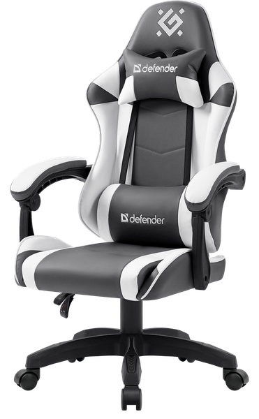 Изображение товара Кресло геймерское Defender Fortune / 64026 (серый/белый)