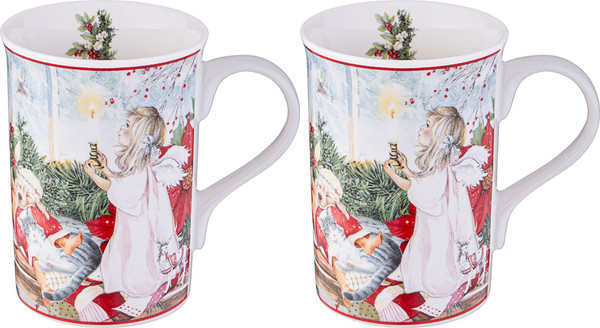 Изображение товара Набор кружек Lefard Christmas Пуансеттия / 417-103 (2шт)