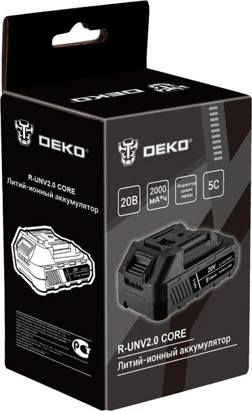Изображение товара Аккумулятор для электроинструмента Deko R-UNV2.0 Core / 083-1013