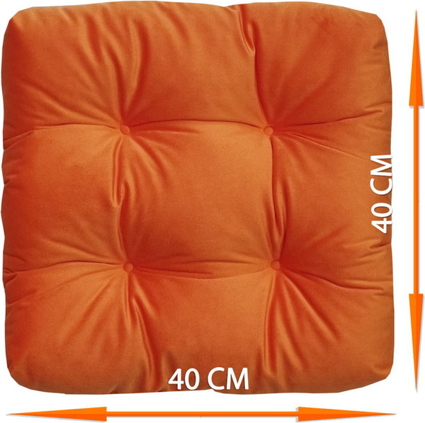 Изображение товара Комплект подушек на стул MATEX Velours / 49-531 (коралловый, 2шт)