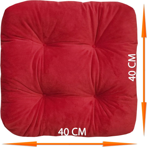 Изображение товара Комплект подушек на стул MATEX Velours / 49-692 (ярко-красный, 2шт)