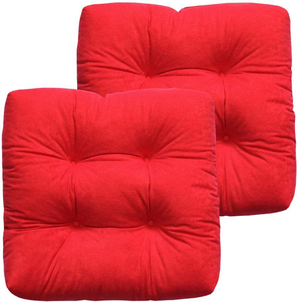 Изображение товара Комплект подушек на стул MATEX Velours / 49-692 (ярко-красный, 2шт)