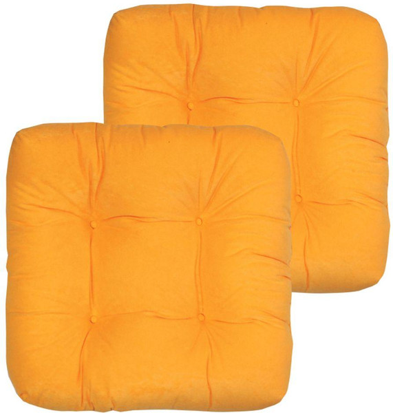 Изображение товара Комплект подушек на стул MATEX Velours / 49-715 (абрикосовый, 2шт)