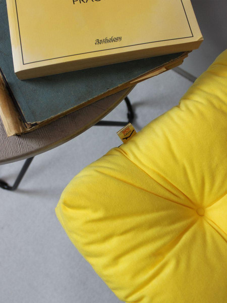 Изображение товара Комплект подушек на стул MATEX Velours / 57-246 (желтый, 2шт)