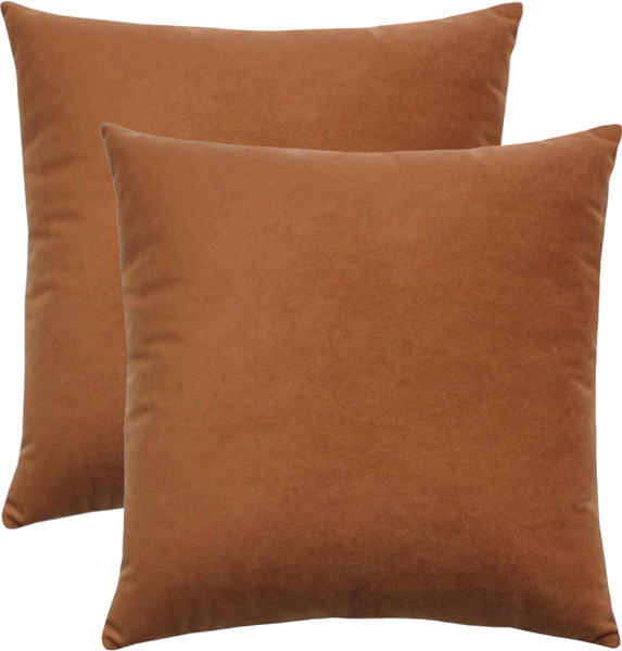 Изображение товара Комплект подушек декоративных MATEX Velours / 50-049 (красно-коричневый, 2шт)