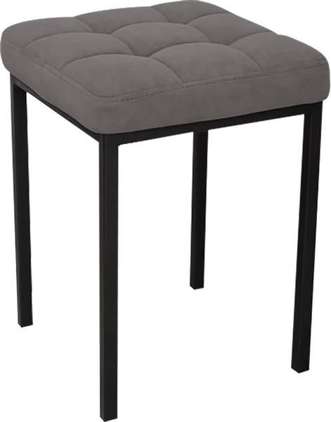 Изображение товара Табурет Древпром Пуф ДП3-08 (черный матовый/катания сильвер)