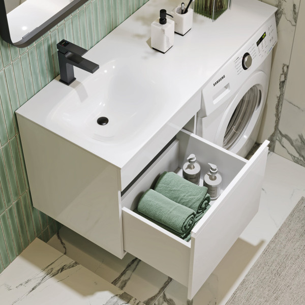 Изображение товара Тумба с умывальником Aqwella Duet L / DU01051