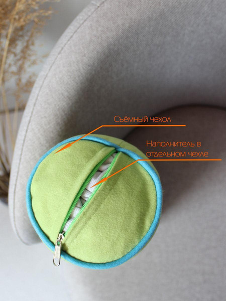 Изображение товара Подушка декоративная MATEX Валик.Ecology Velours / 56-614 (фисташковый)