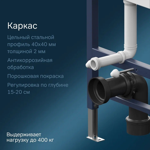 Изображение товара Инсталляция для унитаза AM.PM PrimeFit I012709.0251 (хром глянцевый,с кнопкой смыва)