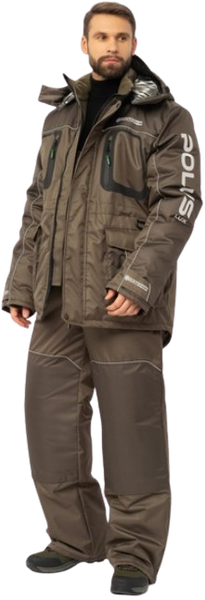 Изображение товара Костюм для охоты и рыбалки Huntsman Полюс LUX -40°C Хаки  (р.68-70/182-188)
