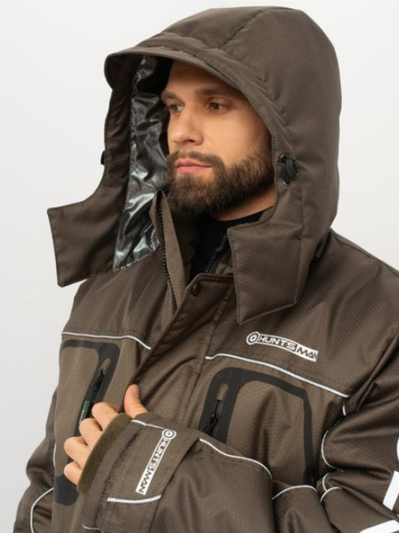 Изображение товара Костюм для охоты и рыбалки Huntsman Полюс LUX -40°C Хаки  (р.68-70/182-188)