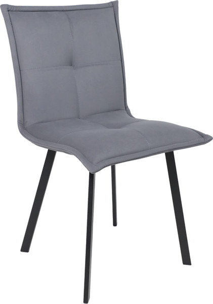 Изображение товара Стул AksHome Рубик U (Velutto 32 серый велюр/черный)