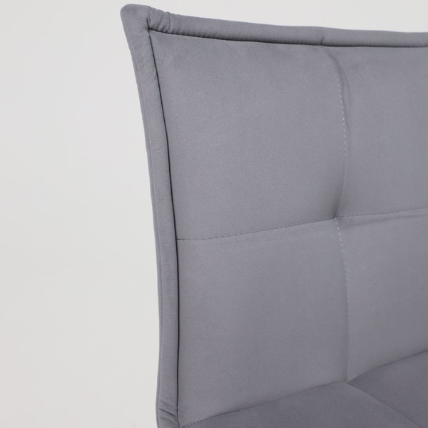 Изображение товара Стул AksHome Рубик U (Velutto 32 серый велюр/черный)