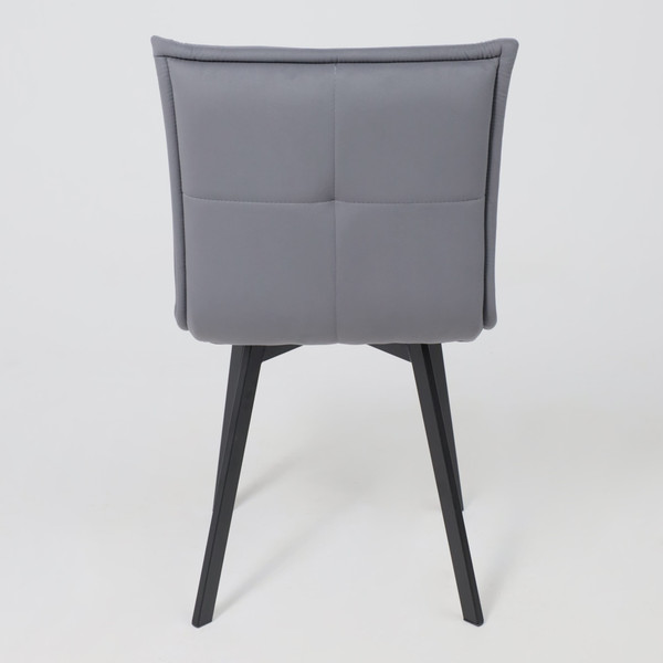 Изображение товара Стул AksHome Рубик U (Velutto 32 серый велюр/черный)