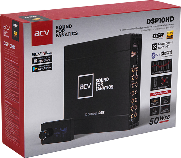 Изображение товара Автомобильный усилитель ACV DSP10HD