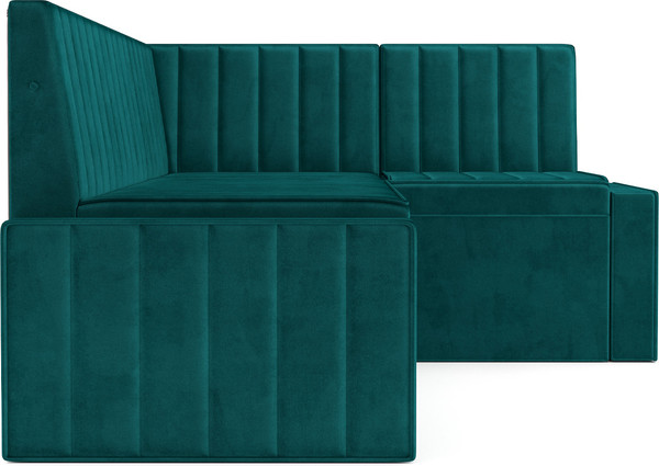 Изображение товара Уголок кухонный мягкий Mebel-Ars Вермут 211x83x141/M11-23-2 (сине-зеленый Star Velvet 43 Black Green)