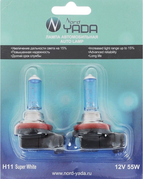 Изображение товара Комплект автомобильных ламп Nord YADA Super White 900242 (2шт)