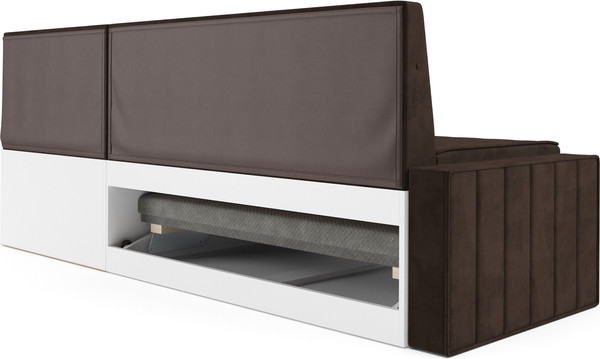 Изображение товара Уголок кухонный мягкий Mebel-Ars Вермут 211x83x141 / M11-23-8 (велюр шоколад HB-178 16)