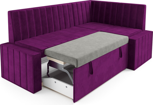 Изображение товара Уголок кухонный мягкий Mebel-Ars Вермут 191x83x121 / M11-24-18 (фиолет)