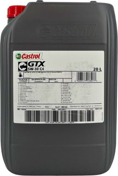 Изображение товара Моторное масло Castrol GTX 5W30 C4 (20л)
