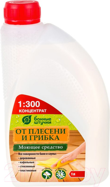 Изображение товара Дезинфицирующее средство для бани Банные Штучки Чистая банька 35000 (1л)