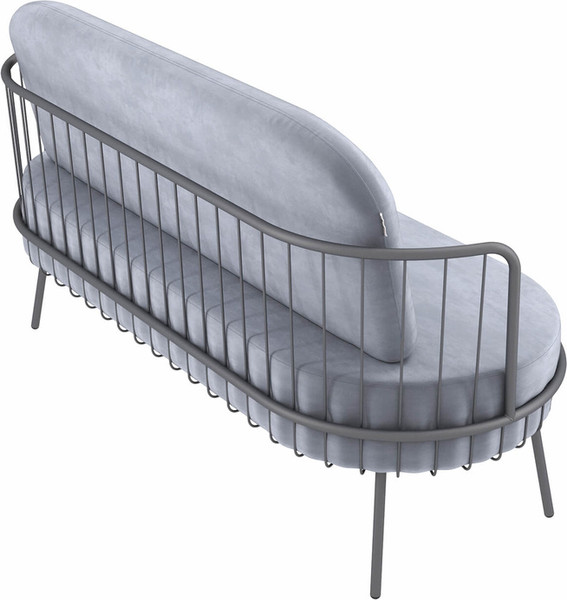 Изображение товара Диван Sheffilton SHT-SF8 (стальной серый/графит муар)