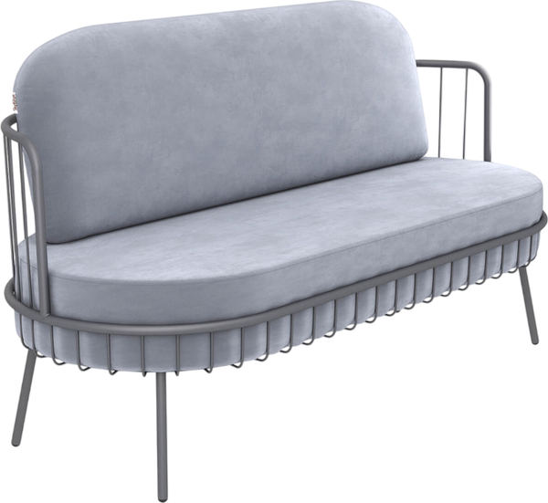 Изображение товара Диван Sheffilton SHT-SF8 (стальной серый/графит муар)