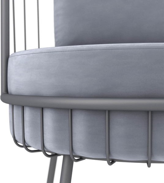 Изображение товара Диван Sheffilton SHT-SF8 (стальной серый/графит муар)