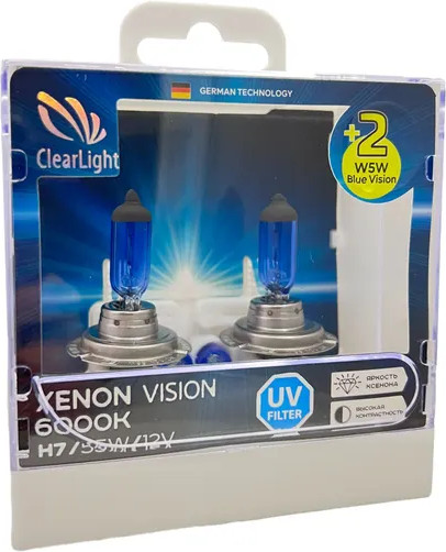 Изображение товара Комплект автомобильных ламп ClearLight MLH7XV+W5W (4шт)