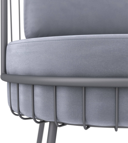 Изображение товара Кресло мягкое Sheffilton SHT-AMS123 (стальной серый/графит муар)